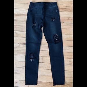 Justice Girls Size 10 Jean Leggings